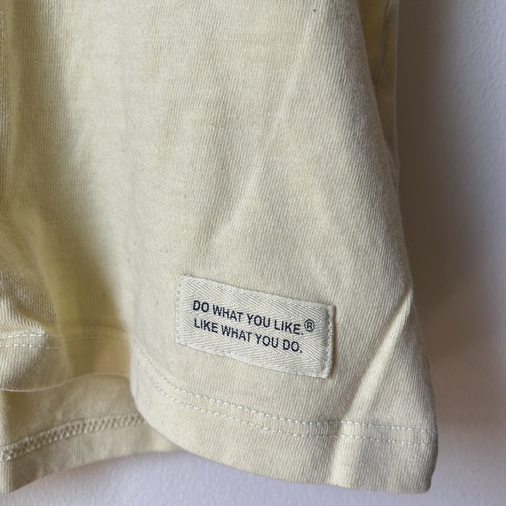 Yellow Life is Good v-neck t-shirt - Picture 3 of 10